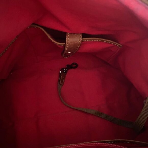 Dooney & Bourke Bristol Caramel Pebbled Leather Satchel - Picture 8 of 11